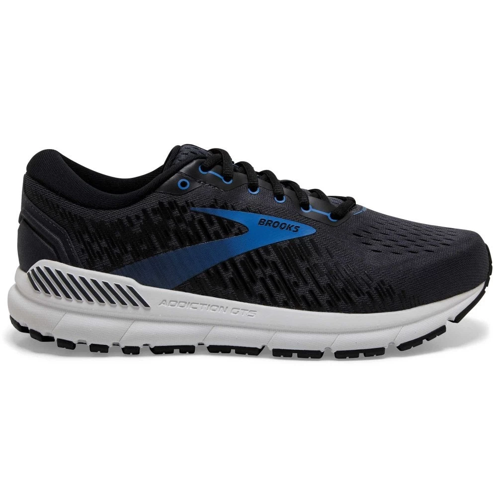 BROOKS Addiction GTS 15 Wide 2E Mens Running Shoes India Ink/Black/Blue 1 BROOKS Addiction GTS 15 Wide 2E Mens Running Shoes India Ink/Black/Blue