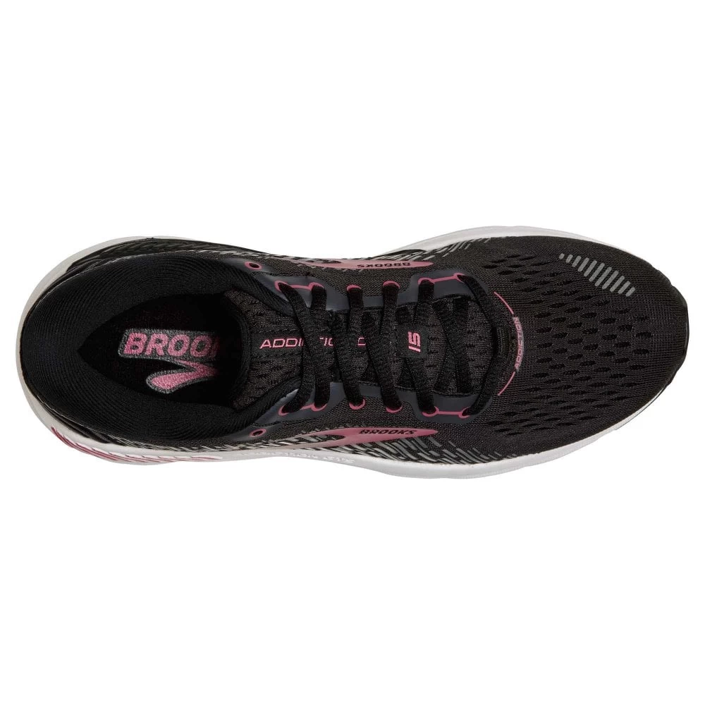 BROOKS Addiction GTS 15 Wide D Womens Running Shoes Black/Ebony/Mauvewood 2 BROOKS Addiction GTS 15 Wide D Womens Running Shoes Black/Ebony/Mauvewood - Image 2