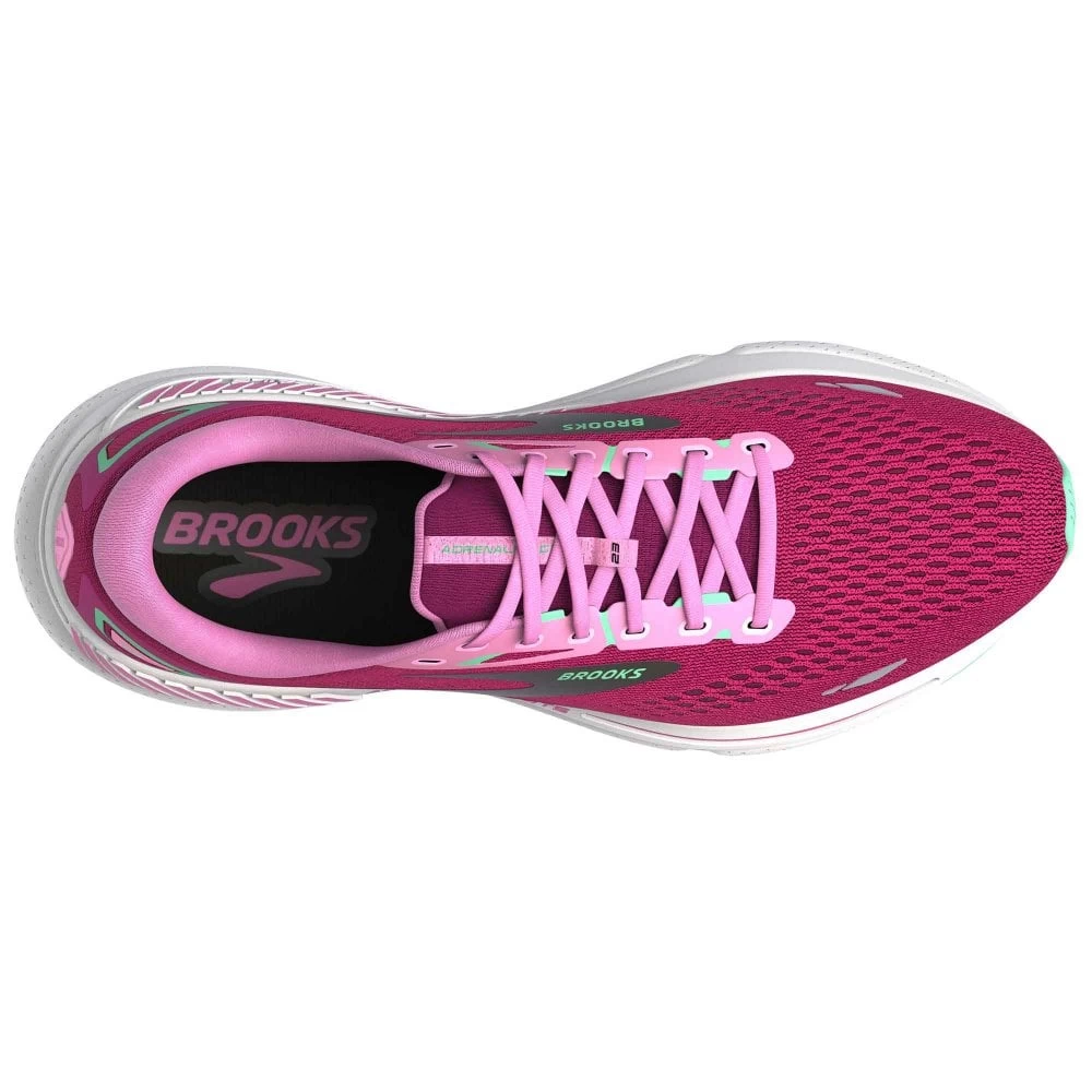 BROOKS Adrenaline GTS 23 Womens Running Shoes Pink/Festival Fuchsia/Black 3 BROOKS Adrenaline GTS 23 Womens Running Shoes Pink/Festival Fuchsia/Black - Image 3