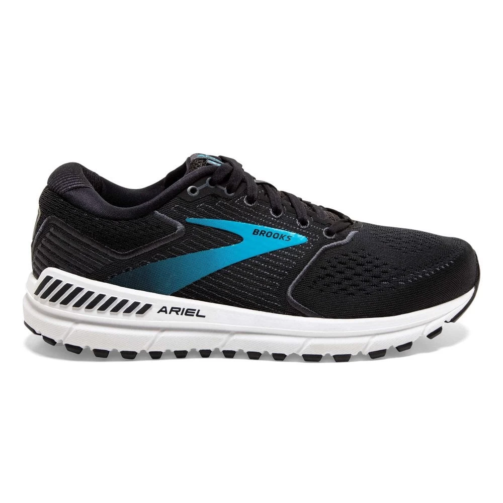 BROOKS Ariel 20 Womens Support Road Running Shoes Black/Ebony/Blue 1 BROOKS Ariel 20 Womens Support Road Running Shoes Black/Ebony/Blue