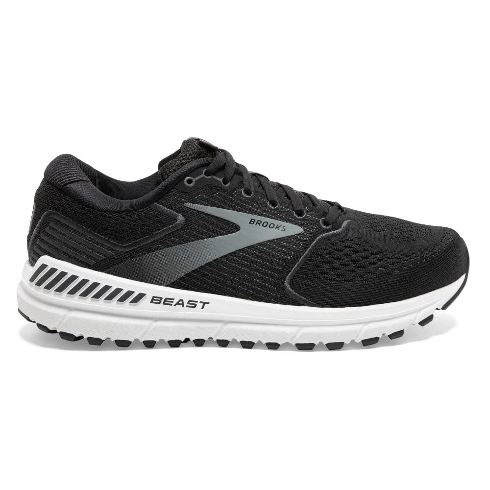 BROOKS Beast 20 Extra Wide 4E Mens Running Shoes Black/Ebony/Grey 1 BROOKS Beast 20 Extra Wide 4E Mens Running Shoes Black/Ebony/Grey