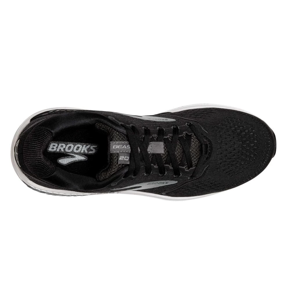 BROOKS Beast 20 Extra Wide 4E Mens Running Shoes Black/Ebony/Grey 2 BROOKS Beast 20 Extra Wide 4E Mens Running Shoes Black/Ebony/Grey - Image 2