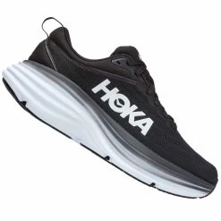 Hoka Bondi 8 Mens Running Shoes Black/White