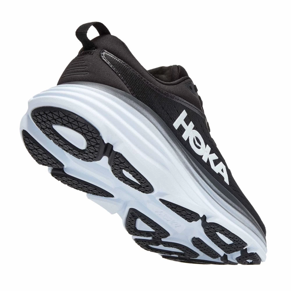 Hoka Bondi 8 Mens Running Shoes Black/White 2 Hoka Bondi 8 Mens Running Shoes Black/White - Image 2