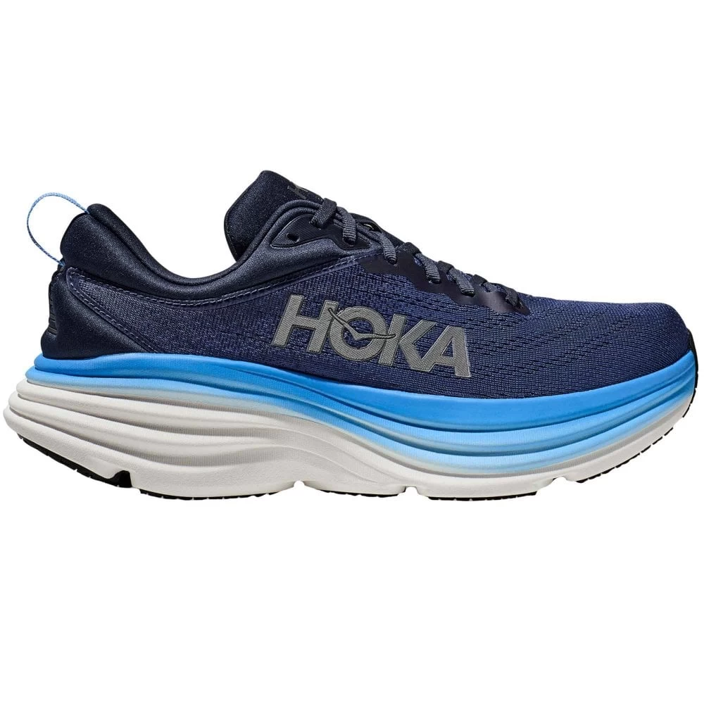 Hoka Bondi 8 Wide 2E Mens Running Shoes Outer Space/All Aboard 1 Hoka Bondi 8 Wide 2E Mens Running Shoes Outer Space/All Aboard