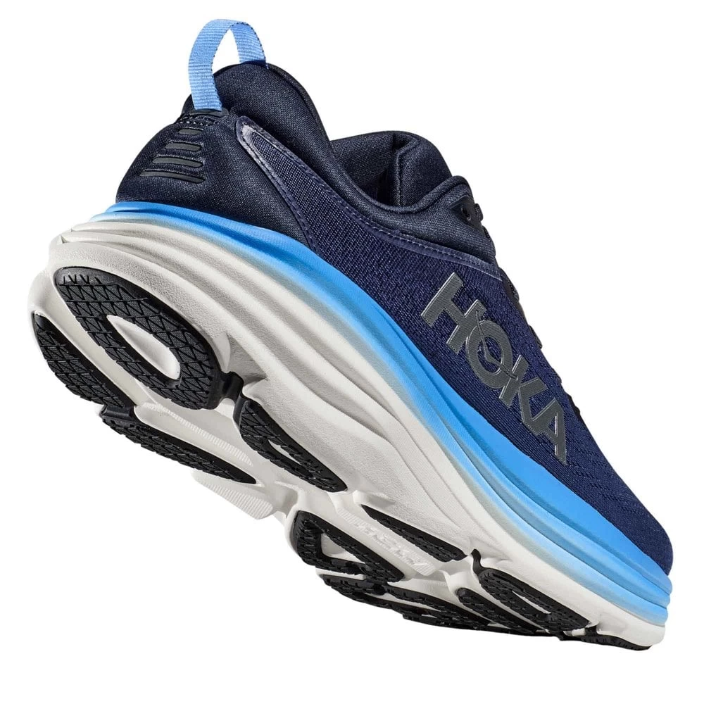 Hoka Bondi 8 Wide 2E Mens Running Shoes Outer Space/All Aboard 2 Hoka Bondi 8 Wide 2E Mens Running Shoes Outer Space/All Aboard - Image 2