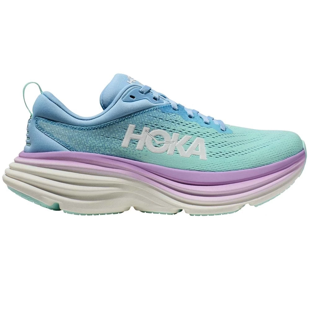 Hoka Bondi 8 Wide D Womens Running Shoes Airy Blue/Sunlit Ocean 1 Hoka Bondi 8 Wide D Womens Running Shoes Airy Blue/Sunlit Ocean