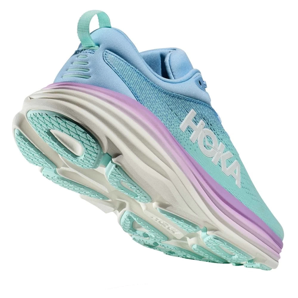 Hoka Bondi 8 Wide D Womens Running Shoes Airy Blue/Sunlit Ocean 2 Hoka Bondi 8 Wide D Womens Running Shoes Airy Blue/Sunlit Ocean - Image 2