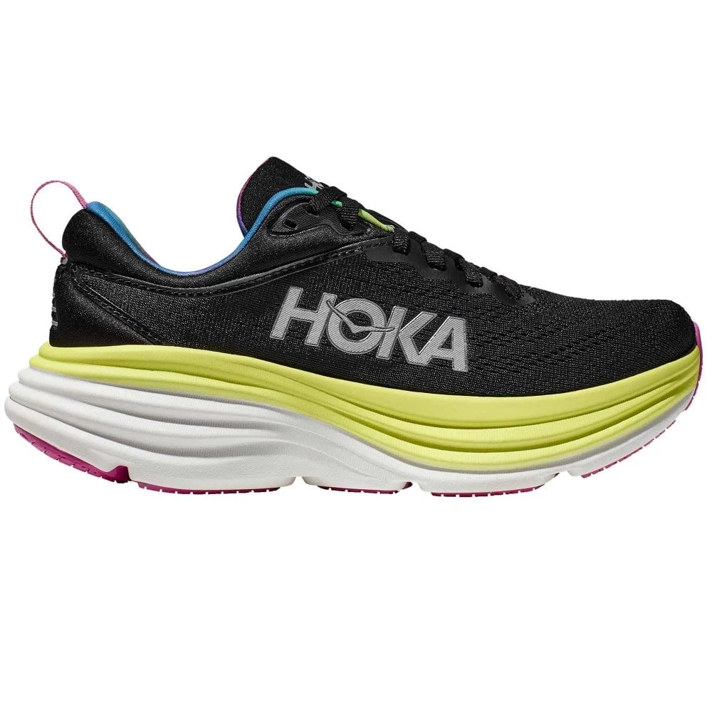 Hoka Bondi 8 Womens Running Shoes Black/Citrus Glow 1 Hoka Bondi 8 Womens Running Shoes Black/Citrus Glow