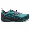 BROOKS Cascadia 16 Womens Trail Running Shoes Porcelain/Blue Coral/Pink
