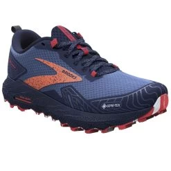 BROOKS Cascadia 17 GTX Womens Waterproof Trail Running Shoes Navy/Bittersweet/Peacoat