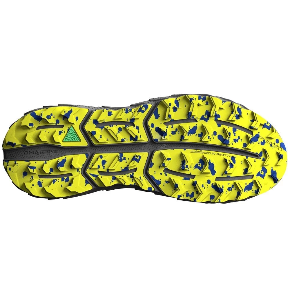 BROOKS Cascadia 17 Mens Trail Running Shoes Blue/Surf The Web/Sulphur 3 BROOKS Cascadia 17 Mens Trail Running Shoes Blue/Surf The Web/Sulphur - Image 3