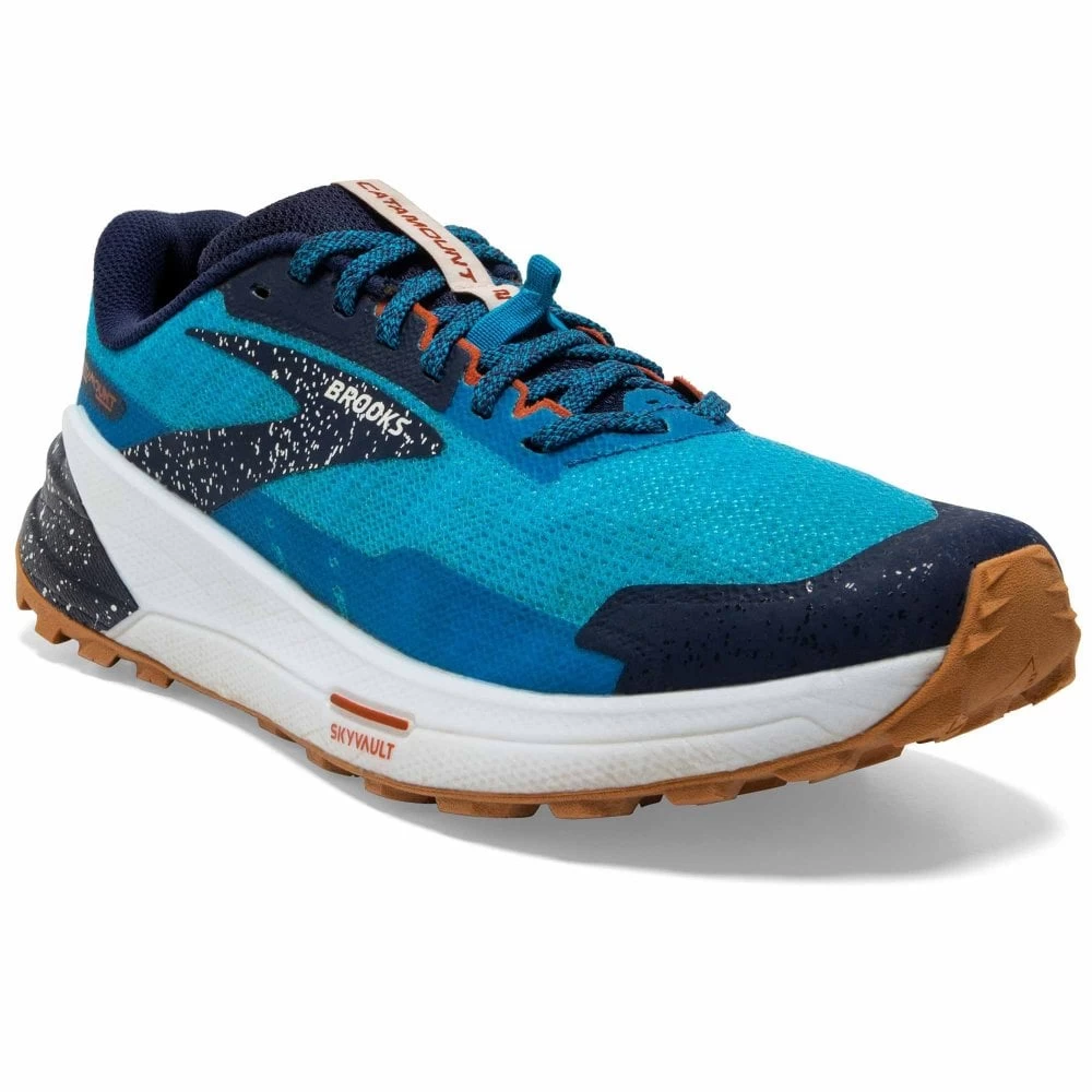 BROOKS Catamount 2 Mens Trail Running Shoes Peacoat/Atomic Blue/Rooibos 1 BROOKS Catamount 2 Mens Trail Running Shoes Peacoat/Atomic Blue/Rooibos