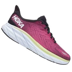 Hoka Clifton 8 Womens Road Running Shoes Blue Graphite/Ibis Rose