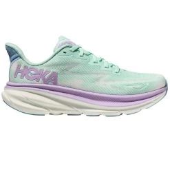 Hoka Clifton 9 Wide Womens Running Shoes Sunlit Ocean/Lilac Mist