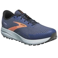 BROOKS Divide 4 Mens Trail Running Shoes Blue/Navy/Firecracker
