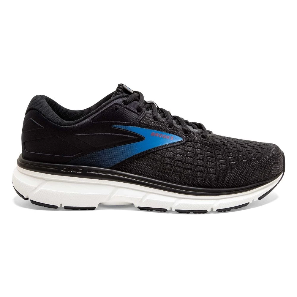 BROOKS Dyad 11 Wide 2E Mens Running Shoes Black/Ebony/Blue 1 BROOKS Dyad 11 Wide 2E Mens Running Shoes Black/Ebony/Blue