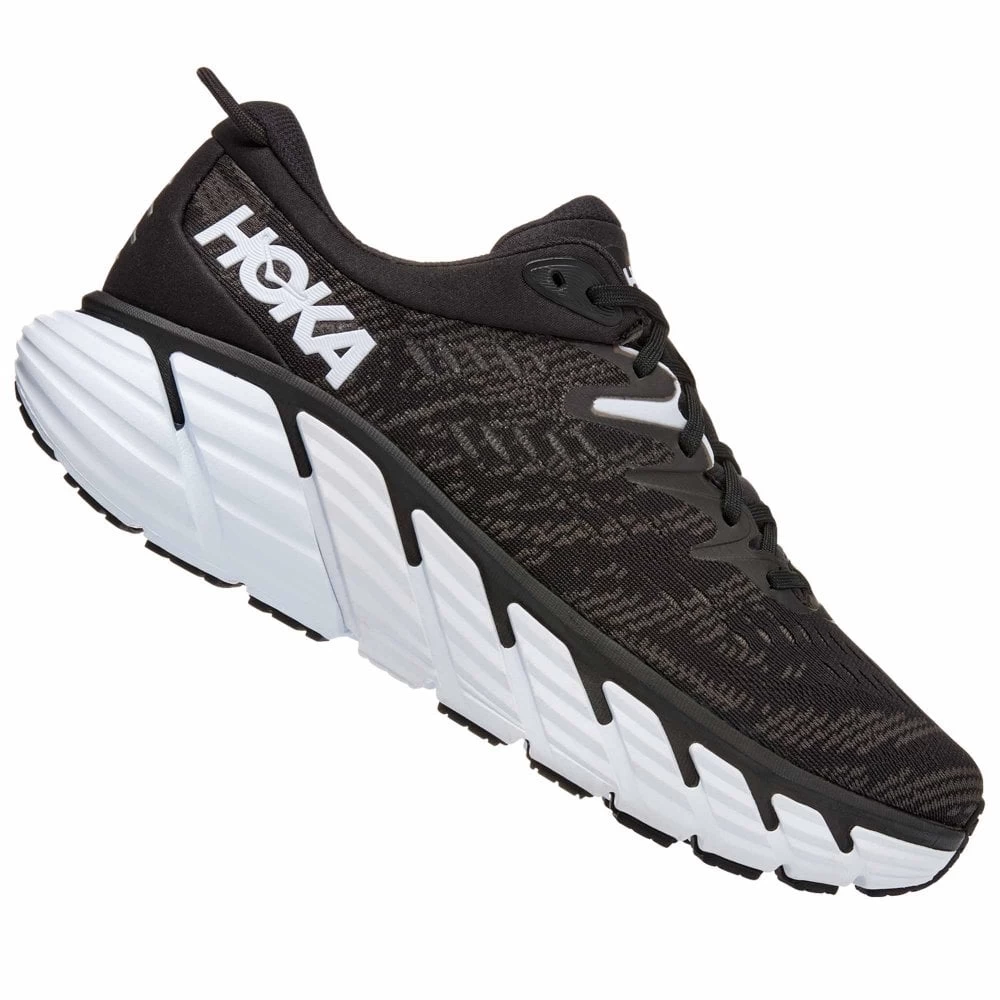 Hoka Gaviota 4 Wide 2E Mens Running Shoes Black/White 1 Hoka Gaviota 4 Wide 2E Mens Running Shoes Black/White