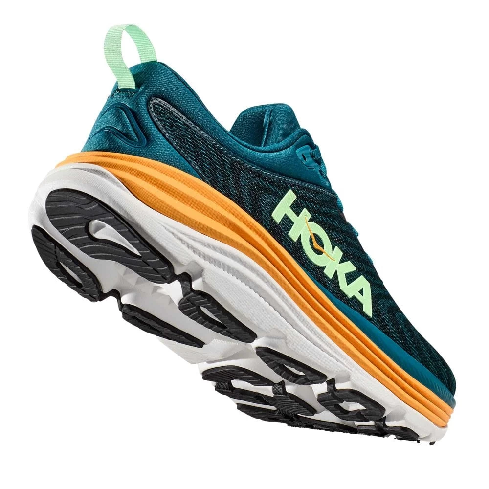 Hoka Gaviota 5 Mens Running Shoes Deep Lagoon/Sherbet 2 Hoka Gaviota 5 Mens Running Shoes Deep Lagoon/Sherbet - Image 2