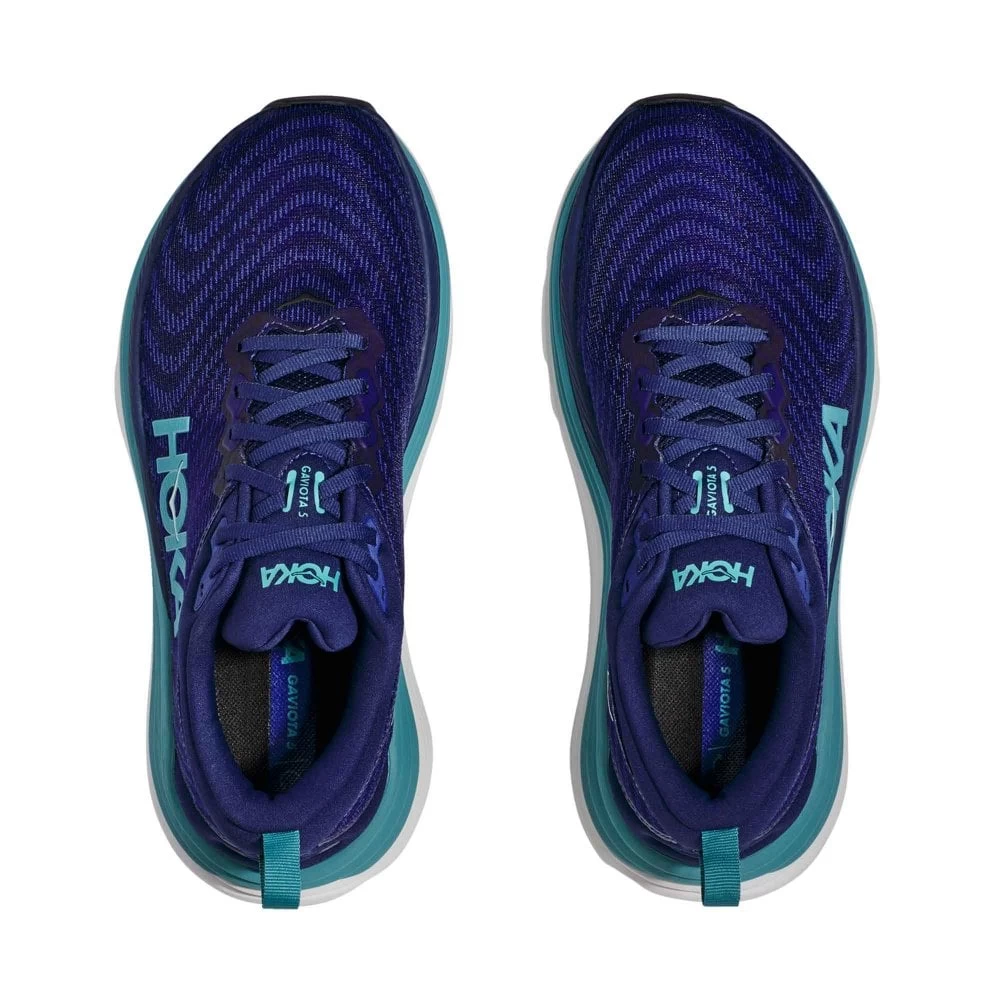 Hoka Gaviota 5 Womens Running Shoes Bellwether Blue/Evening Sky 2 Hoka Gaviota 5 Womens Running Shoes Bellwether Blue/Evening Sky - Image 2