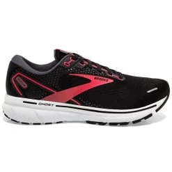 BROOKS Ghost 14 Wide D Womens Road Running Shoes Black/Coral/White