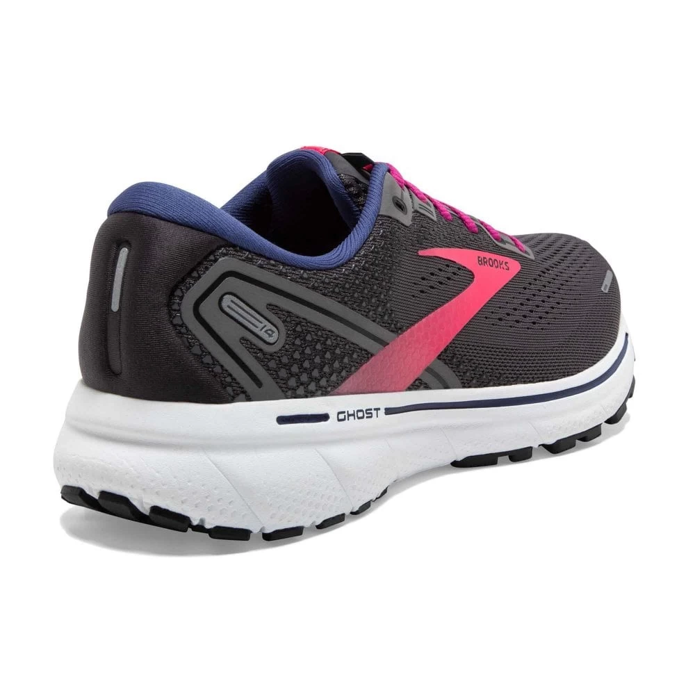BROOKS Ghost 14 Womens Road Running Shoes Pearl/Black/Pink 2 BROOKS Ghost 14 Womens Road Running Shoes Pearl/Black/Pink - Image 2