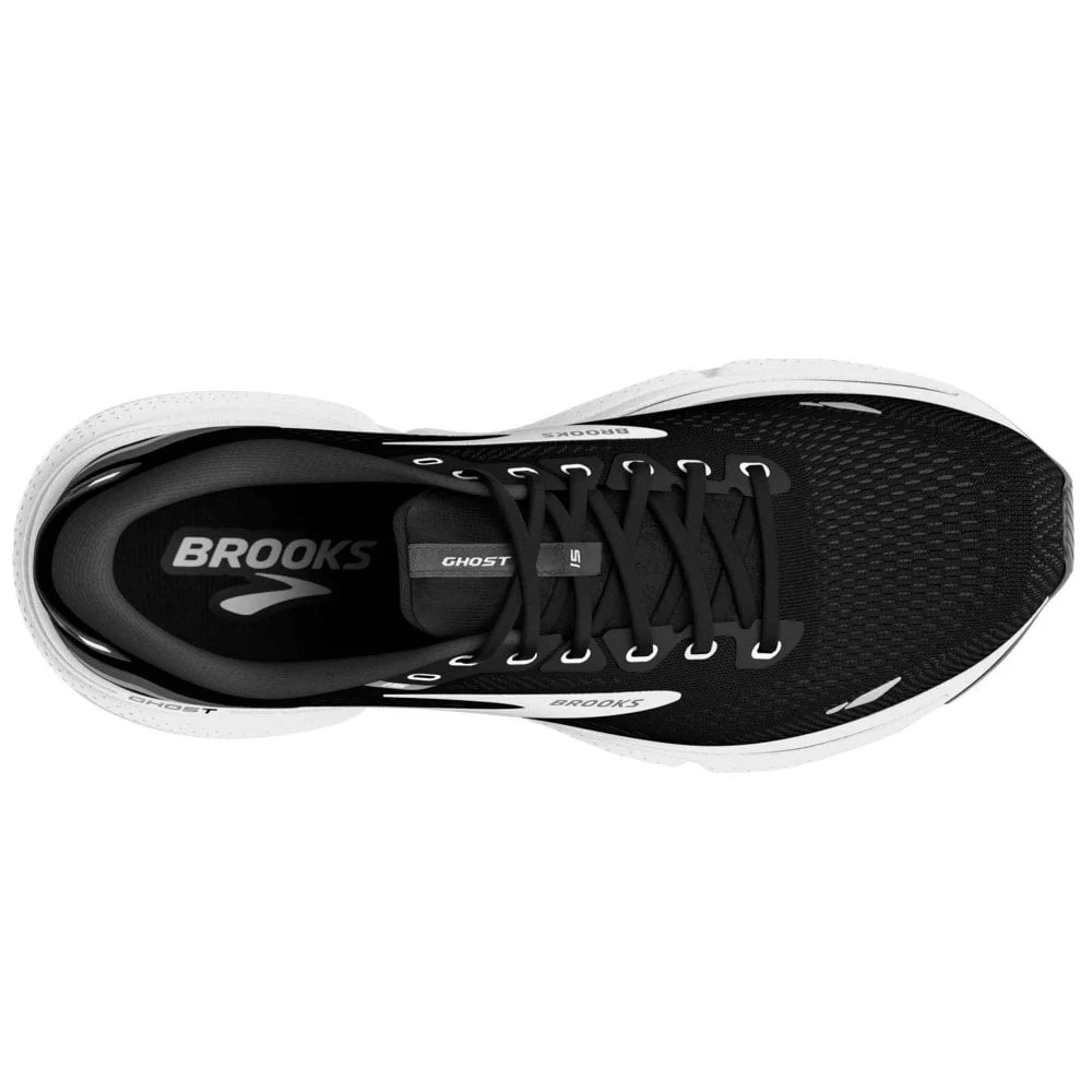 BROOKS Ghost 15 Wide D Womens Running Shoes Black/Blackened Pearl/White 3 BROOKS Ghost 15 Wide D Womens Running Shoes Black/Blackened Pearl/White - Image 3