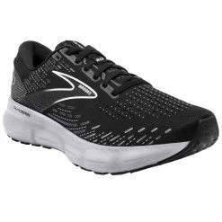 BROOKS Glycerin 20 Wide Womens Running Shoes Black/White/Alloy