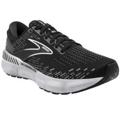 BROOKS Glycerin GTS 20 Wide D Womens Running Shoes Black/White/Alloy