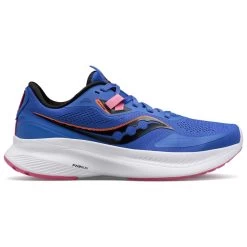Saucony Guide 15 Womens Support Running Shoes Blue Raz/Zest