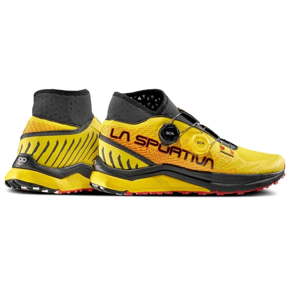La Sportiva Jackal II BOA Mens Trail Running Shoes Yellow/Black 3 La Sportiva Jackal II BOA Mens Trail Running Shoes Yellow/Black - Image 3