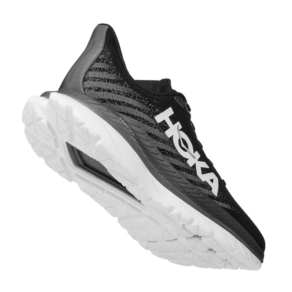 Hoka Mach 5 Mens Road Running Shoes Black/Castlerock 2 Hoka Mach 5 Mens Road Running Shoes Black/Castlerock - Image 2