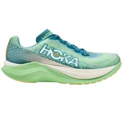 Hoka Mach X Mens Running Shoes Ocean Mist/Lime Glow