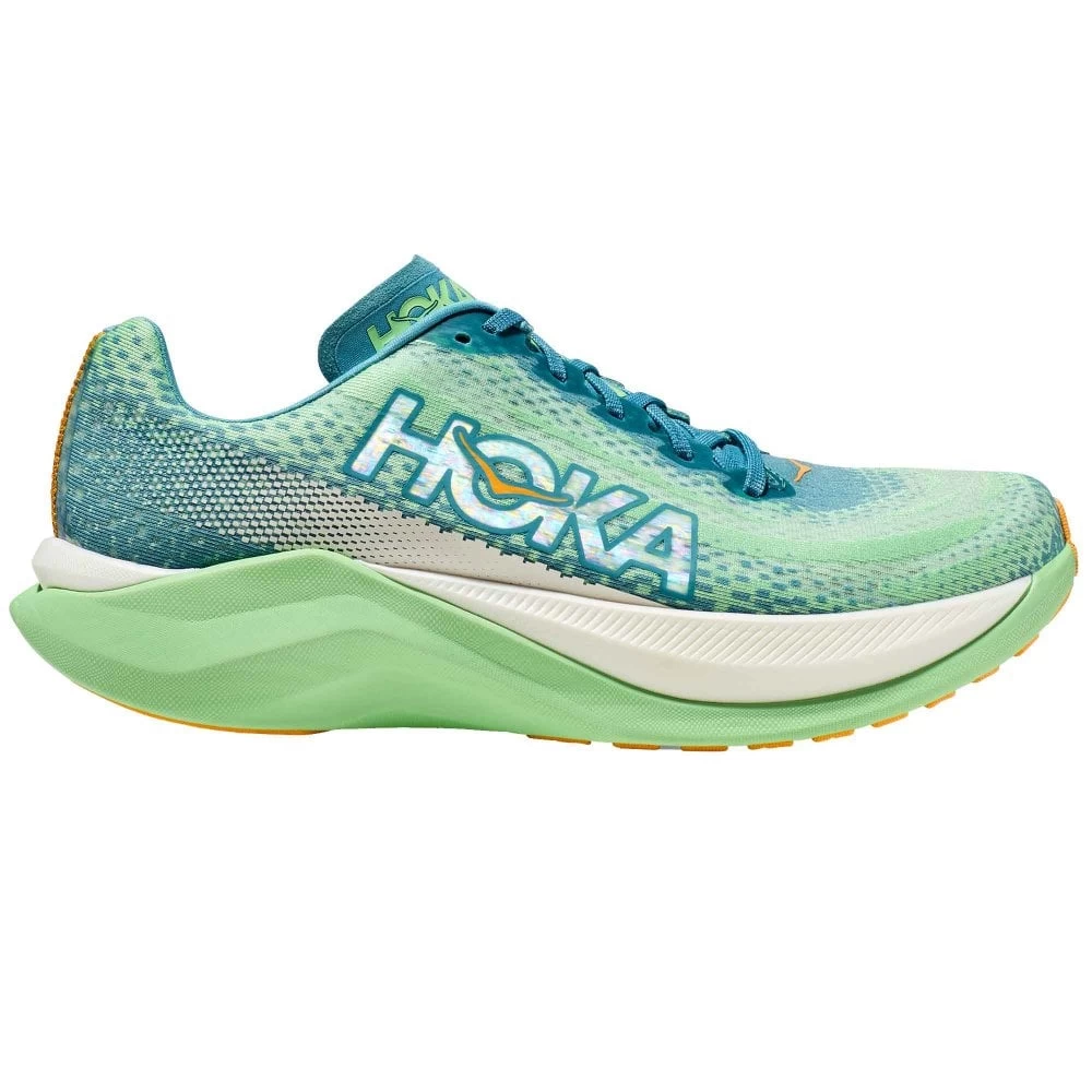 Hoka Mach X Mens Running Shoes Ocean Mist/Lime Glow 1 Hoka Mach X Mens Running Shoes Ocean Mist/Lime Glow