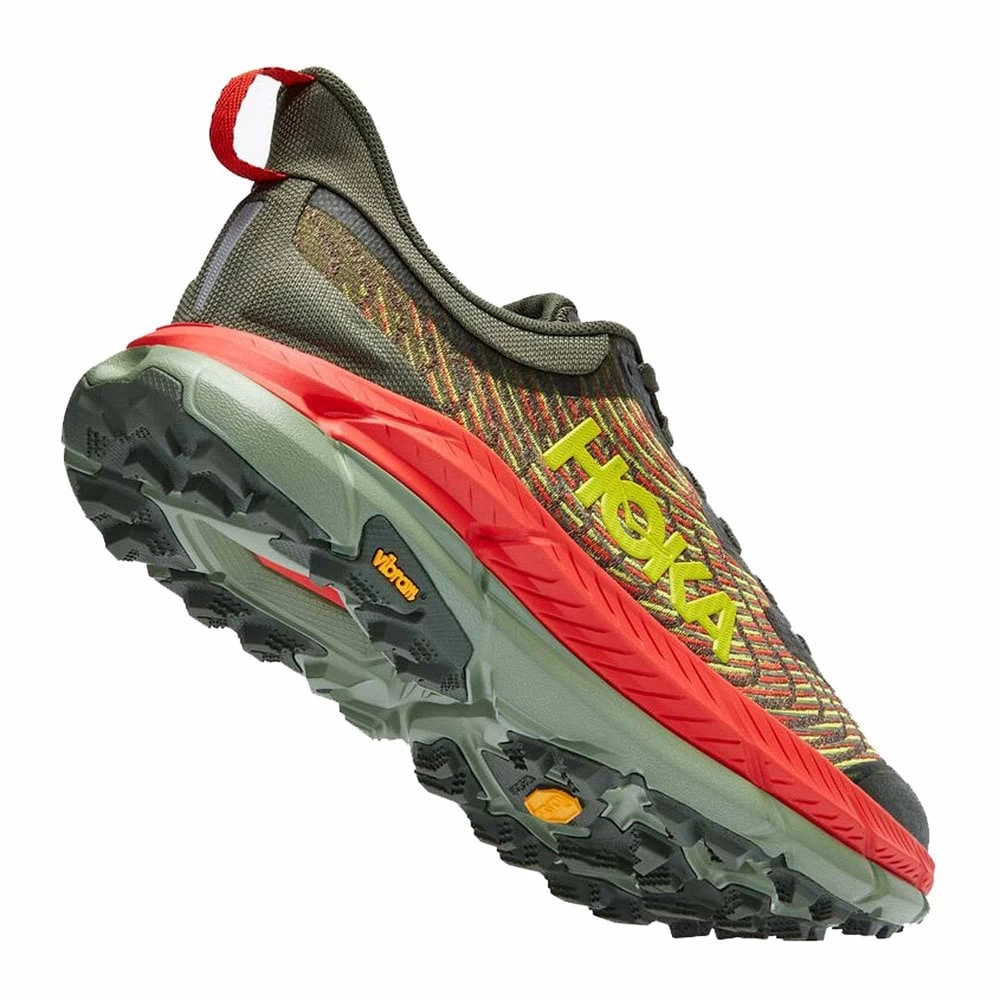 Hoka Mafate Speed 4 Mens Trail Running Shoes Thyme/Fiesta 2 Hoka Mafate Speed 4 Mens Trail Running Shoes Thyme/Fiesta - Image 2