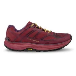 Topo Athletic MTN Racer Womens Trail Running Shoes Berry/Gold -Best Shoe Store mtn racer womens cushioned low drop foot shape trail running shoes berry gold p5243 19688 image