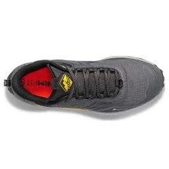 Saucony Peregrine 12 GTX Mens Waterproof Trail Running Shoes Shadow/Vizi -Best Shoe Store peregrine 12 gtx mens waterproof trail running shoes shadow vizi p7401 29088 image