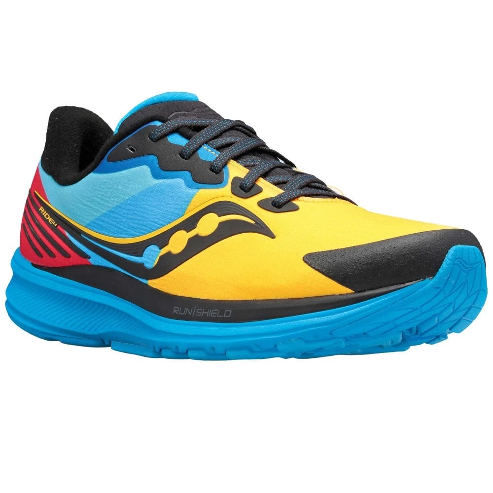 Saucony Ride 14 RUNSHIELD Mens All-Weather Road Running Shoes Solar Chill 1 Saucony Ride 14 RUNSHIELD Mens All-Weather Road Running Shoes Solar Chill