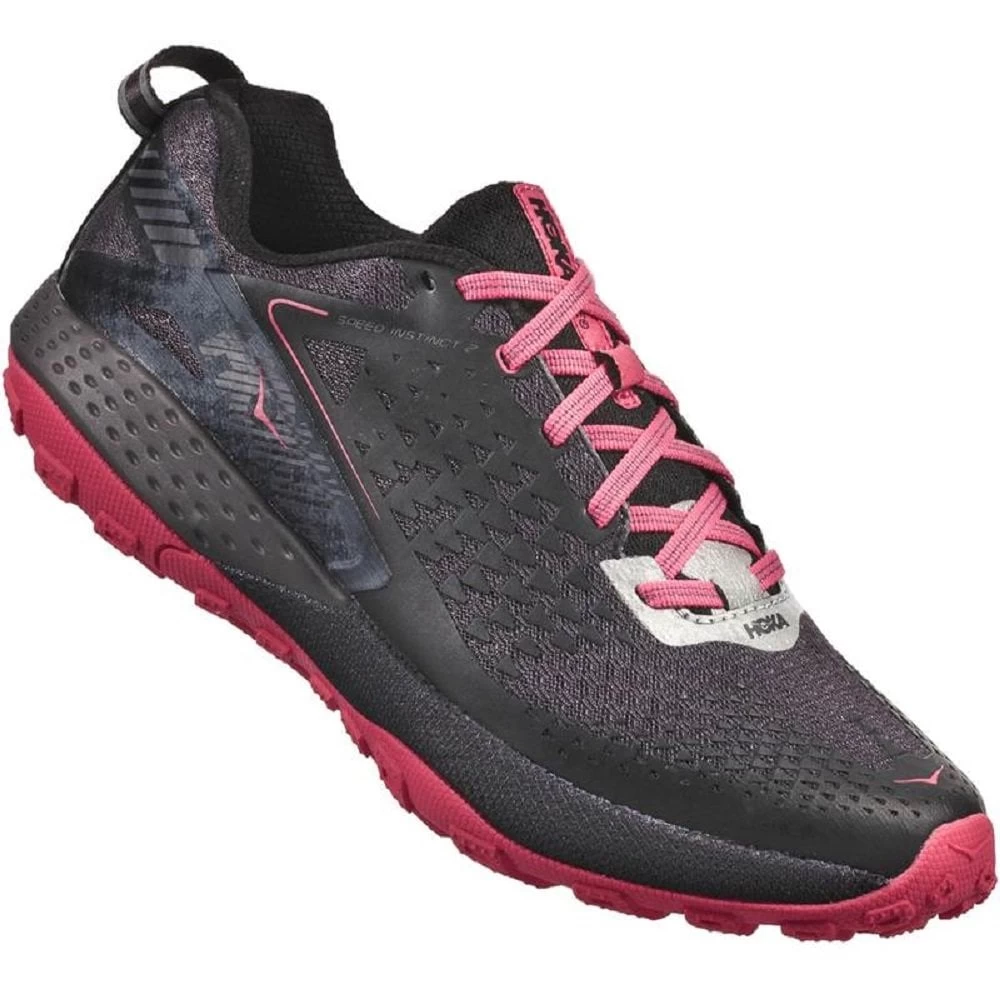 Hoka Speed Instinct 2 Womens Trail Running Shoes Black/Azalea 1 Hoka Speed Instinct 2 Womens Trail Running Shoes Black/Azalea
