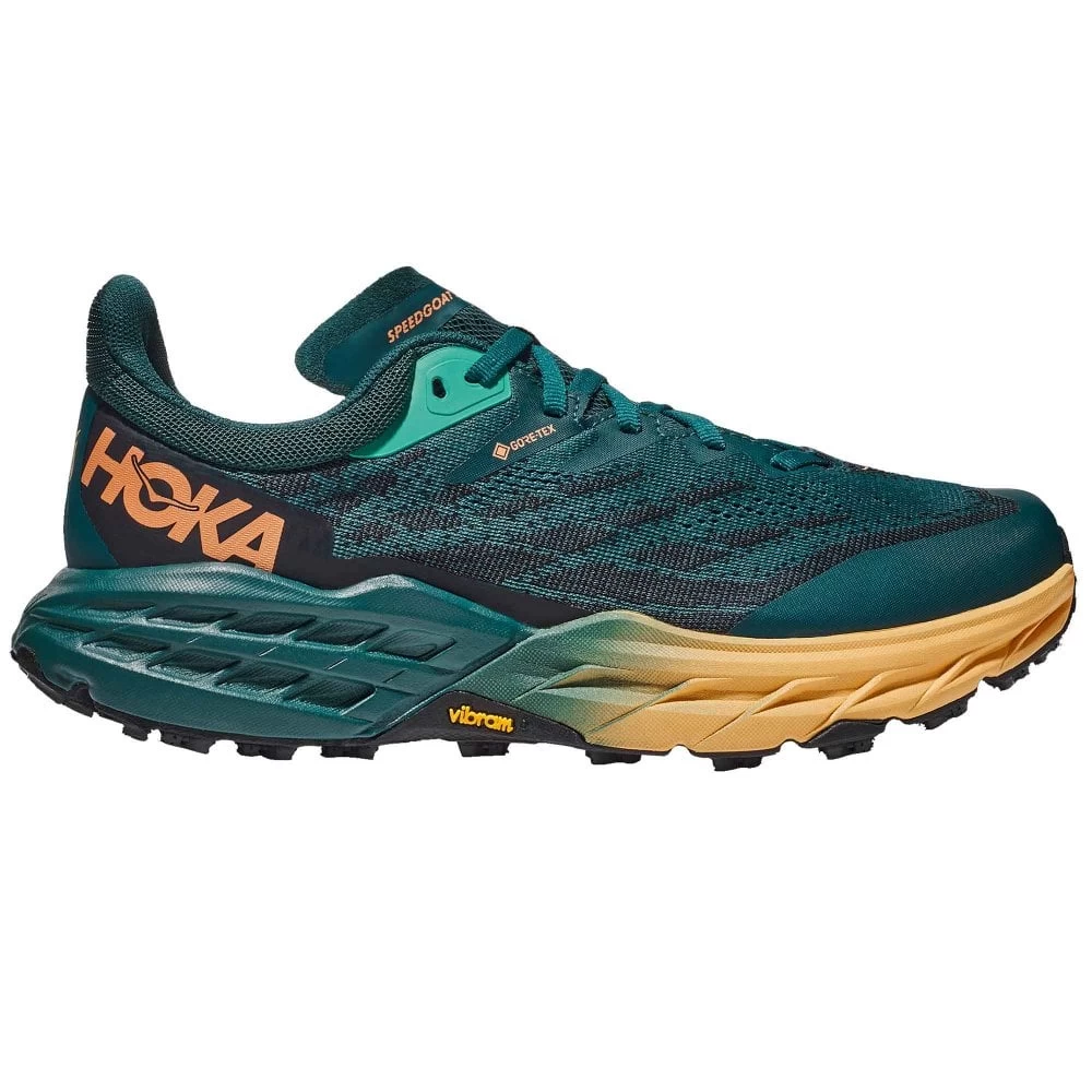 Hoka Speedgoat 5 GTX Womens Waterproof Trail Running Shoes Deep Teal/Black 1 Hoka Speedgoat 5 GTX Womens Waterproof Trail Running Shoes Deep Teal/Black