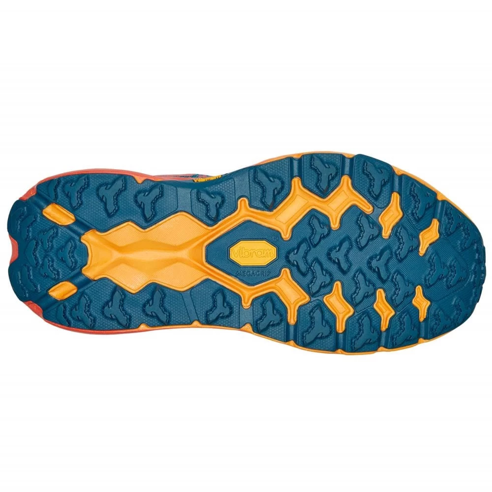 Hoka Speedgoat 5 Wide D Womens Trail Running Shoes Blue Coral/Camellia 2 Hoka Speedgoat 5 Wide D Womens Trail Running Shoes Blue Coral/Camellia - Image 2