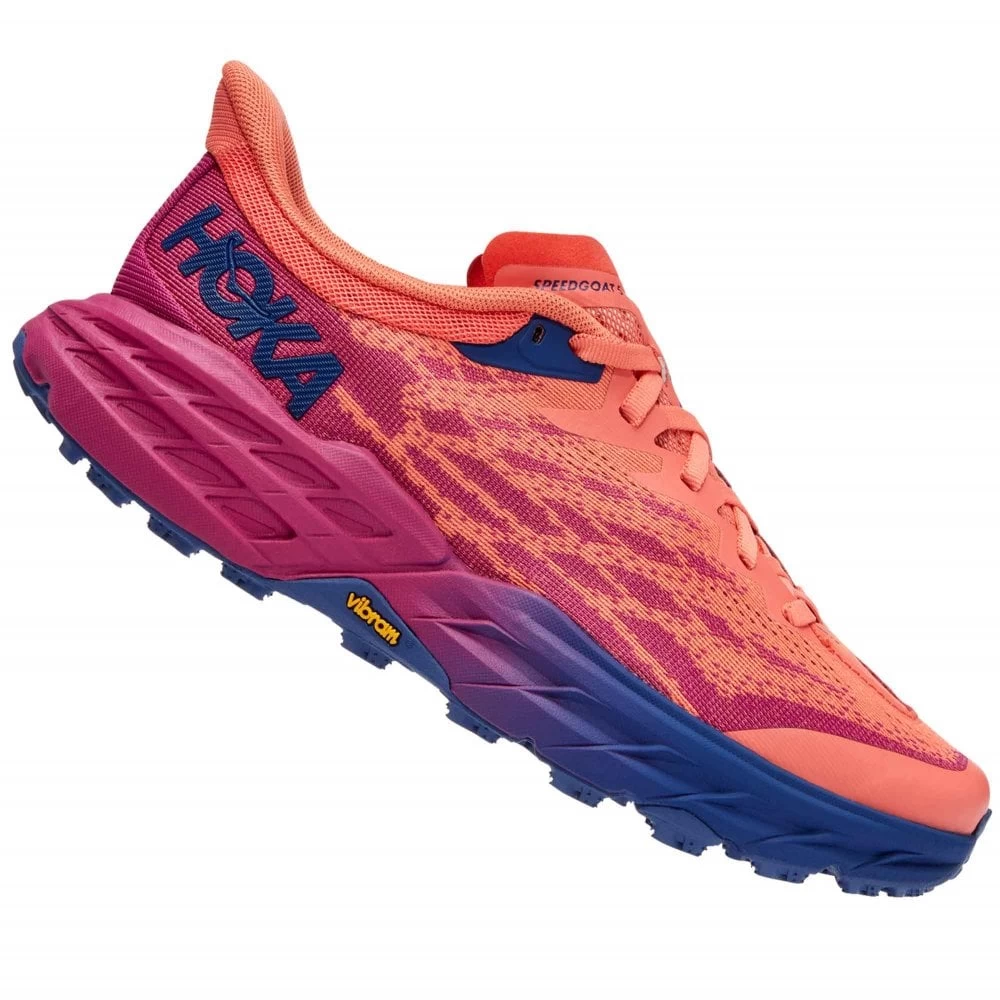 Hoka Speedgoat 5 Wide D Womens Trail Running Shoes Festival Fuschia/Camellia 1 Hoka Speedgoat 5 Wide D Womens Trail Running Shoes Festival Fuschia/Camellia