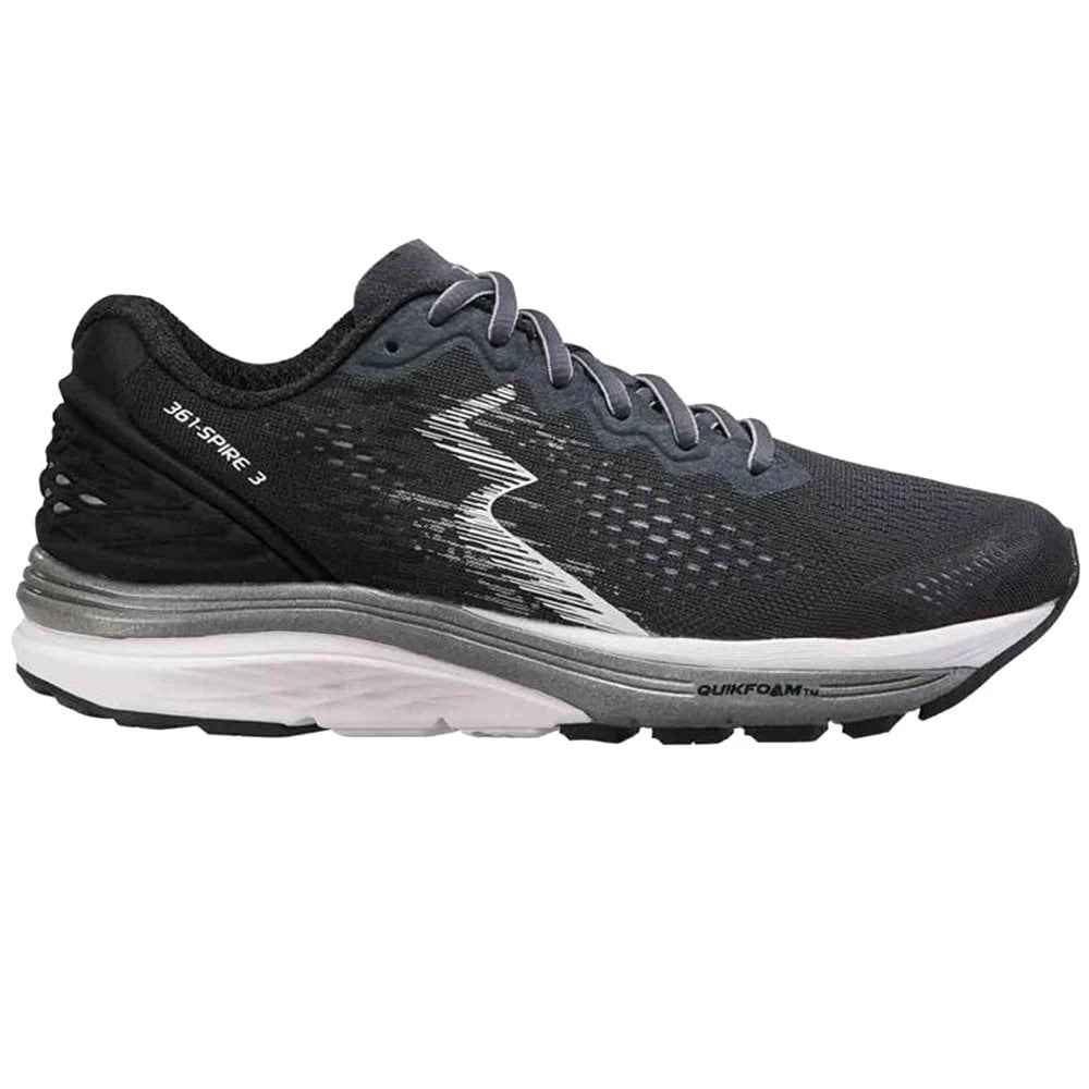 Spire 3 Wide Mens Running Shoes Ebony/Black 1 Spire 3 Wide Mens Running Shoes Ebony/Black