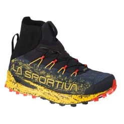 La Sportiva Uragano GTX Mens Waterproof Trail Running Shoes Black/Yellow